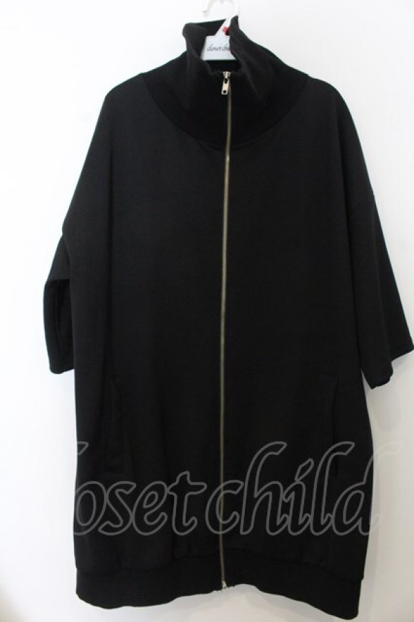 画像2: ankoROCK / 折れた翼半袖ボリュームネックジャージ -スーパービッグ-  ブラック O-26-01-20-053-PU-TO-IG-OS (2)