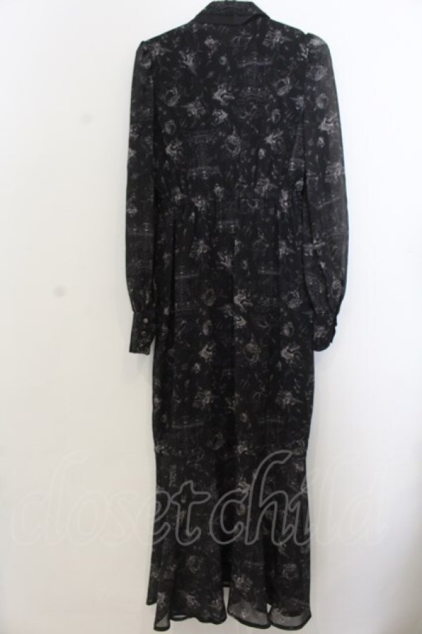 画像2: michellMacaron / ロイヤルフルールマーメイドワンピース F クロ O-26-01-20-066-LO-OP-YM-OS (2)