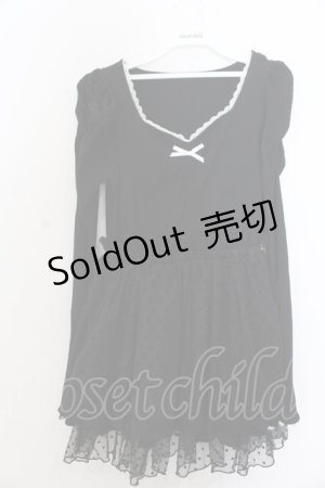 画像: DearMyLove / チュールドッキングミニワンピース L クロ O-26-01-20-068-EL-OP-YM-OS