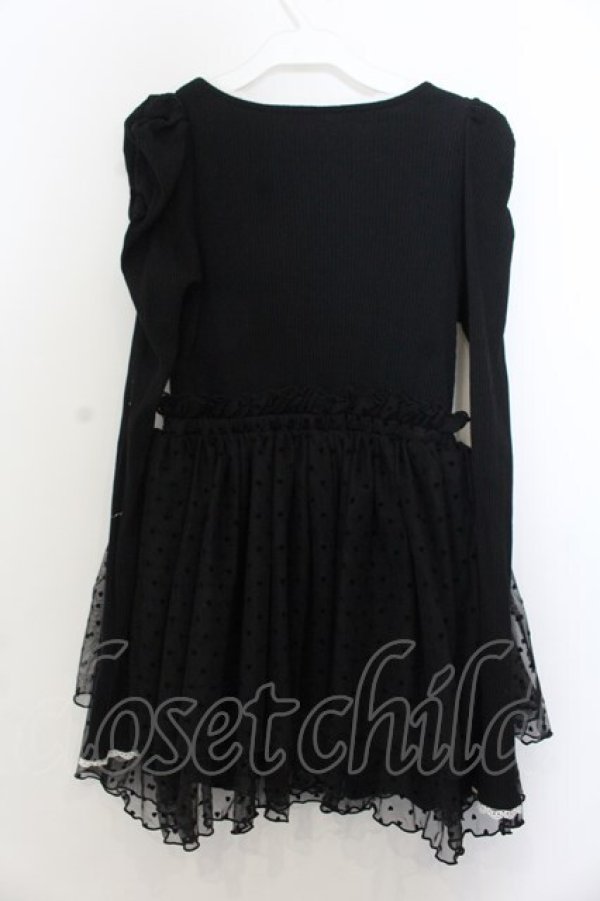 画像2: DearMyLove / チュールドッキングミニワンピース L クロ O-26-01-20-068-EL-OP-YM-OS (2)