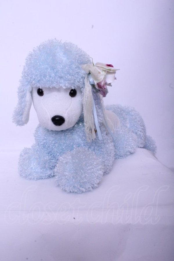 画像2: JESUS DIAMANTE / プードルぬいぐるみ（伏せポーズ）  サックス O-26-01-20-1038-JE-ZA-OW-OS (2)