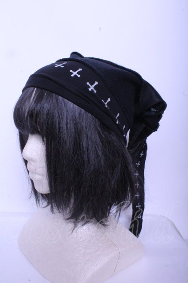 画像1: h.NAOTO / 継ぎ接ぎキャップ  ブラック O-26-01-20-1006-HN-ZA-IG-OS (1)