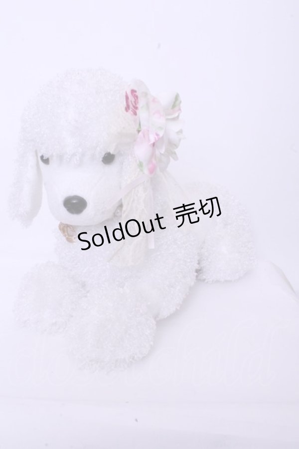 画像2: JESUS DIAMANTE / プードルぬいぐるみ（伏せポーズ）  シロ O-26-01-20-1039-JE-ZA-OW-ZT386 (2)