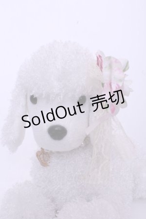 画像: JESUS DIAMANTE / プードルぬいぐるみ（伏せポーズ）  シロ O-26-01-20-1039-JE-ZA-OW-ZT386