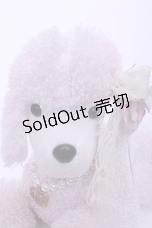 画像: JESUS DIAMANTE / プードルぬいぐるみ（伏せポーズ）  ピンク O-26-01-20-1040-JE-ZA-OW-ZT386