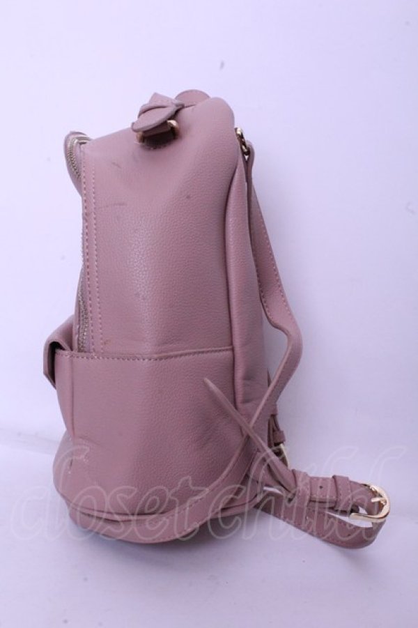 画像2: Maison de FLEUR / リボンレターリュック  ピンク O-26-01-20-1045-LO-BG-IG-OS (2)
