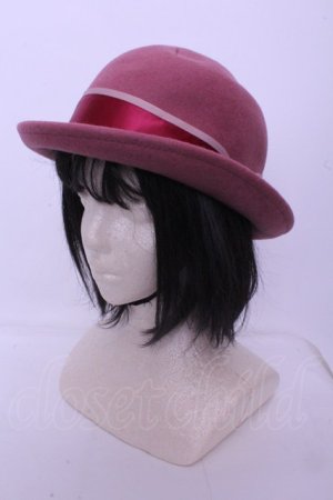 画像: axes femme POETIQUE / パールボーラーハット  ピンク O-26-01-20-1049-AX-AC-IG-ZTK011