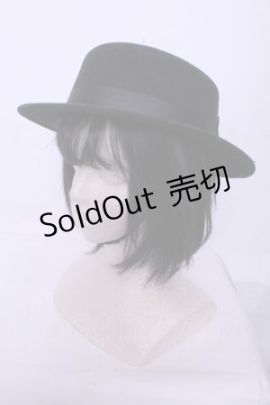 画像: m petit by misako / TT*AMリボンカンカン帽  クロ クロミ O-26-01-20-1051-LO-AC-IG-ZTK011