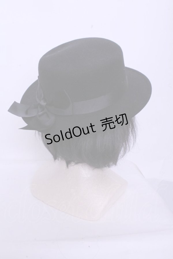 画像2: m petit by misako / TT*AMリボンカンカン帽  クロ クロミ O-26-01-20-1051-LO-AC-IG-ZTK011 (2)