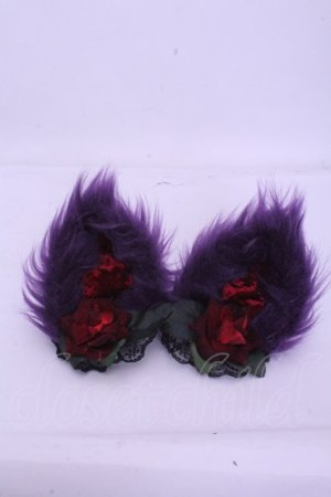 画像: GOTHIC HOLIC / ケモミミクリップ  パープル O-26-01-20-1054-PU-AC-IG-ZT150-F001