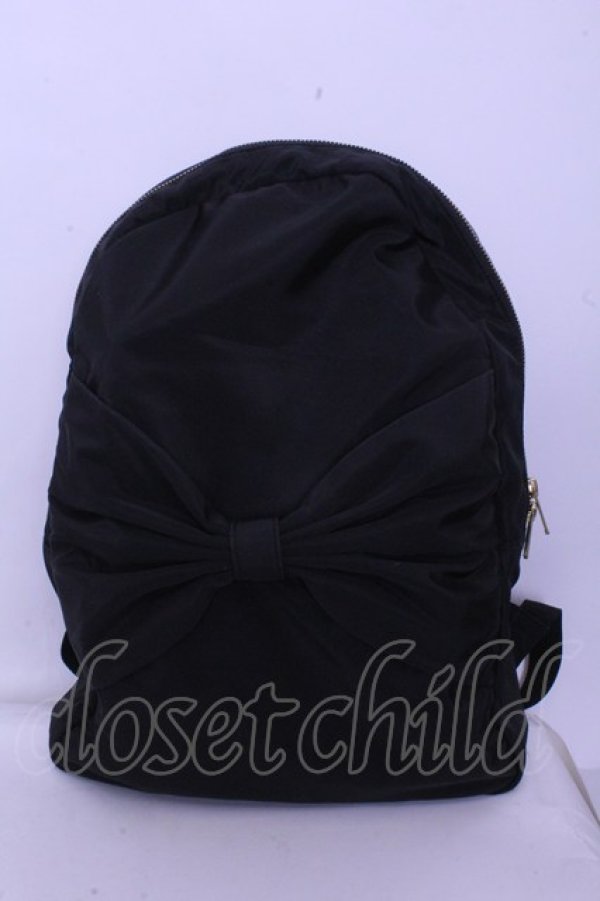 画像1: MILK / Ribbon デイバッグ  クロ O-26-01-20-1061-ML-BG-OW-OS (1)