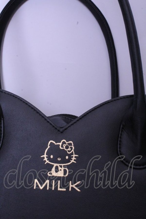 画像2: MILK / ハートバッグ キティ×MILK  クロ O-26-01-20-1062-ML-BG-OW-OS (2)