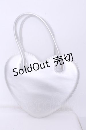 画像: MILK / シャイニーハートバッグ  シルバー O-26-01-20-1064-ML-BG-OW-OS