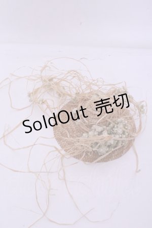 画像: PINK HOUSE / 麦わらハットコサージュ  ナチュラル O-26-01-20-1073-LO-ZA-IG-OS