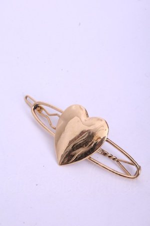 画像: WONDERFUL WORLD / ハートピン  ゴールド O-26-01-20-1077-LO-AC-IG-ZT575-F006