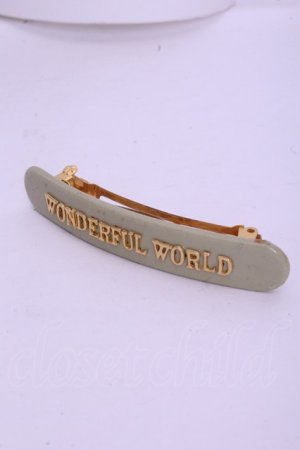 画像: WONDERFUL WORLD / ロゴバレッタ  グリーン×ゴールド O-26-01-20-1078-LO-AC-IG-ZT575-F006