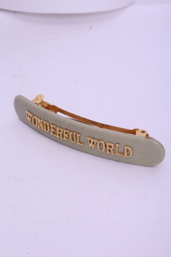 画像1: WONDERFUL WORLD / ロゴバレッタ  グリーン×ゴールド O-26-01-20-1078-LO-AC-IG-OS (1)