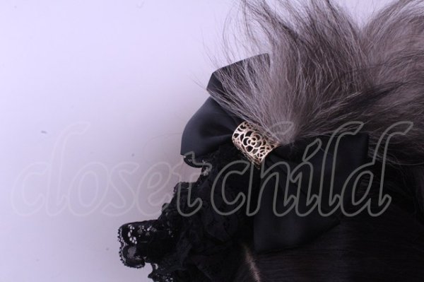 画像2: GOTHIC HOLIC / しっぽ付カチューシャ  グレー O-26-01-20-1011-PU-ZA-IG-OS (2)
