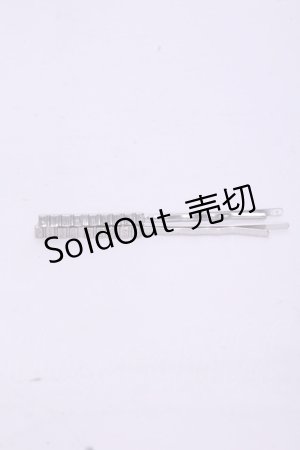 画像: PINK HOUSE / ブロックロゴヘアピン  シルバー O-26-01-20-1099-LO-AC-IG-ZT0204J