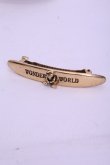 画像1: WONDERFUL WORLD / ロゴくまバレッタ  ゴールド O-26-01-20-1100-LO-AC-IG-ZT575-F006 (1)