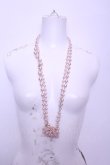 画像2: WONDERFUL WORLD / 桜モチーフビーズネックレス  ゴールド×ピンク O-26-01-20-1102-LO-AC-IG-OS (2)
