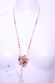 画像2: PINK HOUSE / ビーズフラワーモチーフネックレス  ピンク O-26-01-20-1104-LO-AC-IG-OS (2)