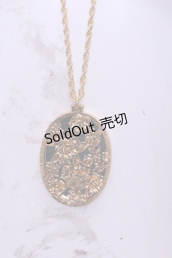 画像1: INGEBORG / フラワーミラーネックレス  ゴールド O-26-01-20-1107-LO-AC-IG-OS (1)