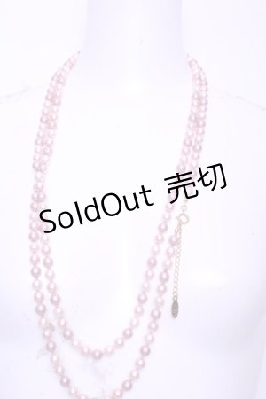画像: WONDERFUL WORLD / カラーパールネックレス  ピンク×オフ O-26-01-20-1113-LO-AC-IG-OS