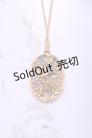 画像: INGEBORG / フラワーミラーネックレス  ゴールド O-26-01-20-1117-LO-AC-IG-ZT575-F006