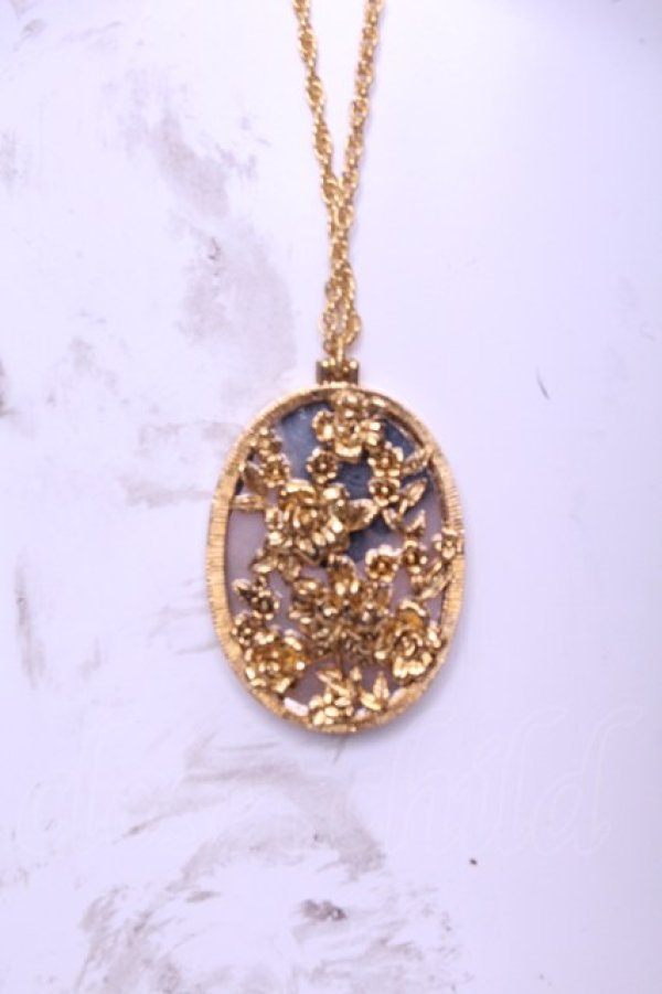 画像1: INGEBORG / フラワーミラーネックレス  ゴールド O-26-01-20-1117-LO-AC-IG-OS (1)