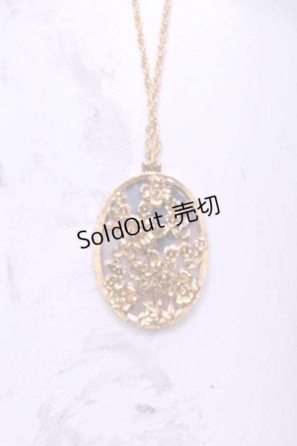 画像1: INGEBORG / フラワーミラーネックレス  ゴールド O-26-01-20-1117-LO-AC-IG-ZT575-F006 (1)