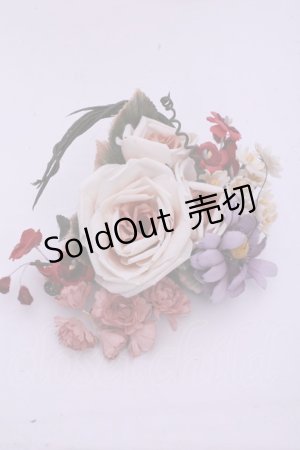 画像: PINK HOUSE / 薔薇ブーケコサージュ  ピンク×オフ系 O-26-01-20-1116-LO-ZA-IG-OS