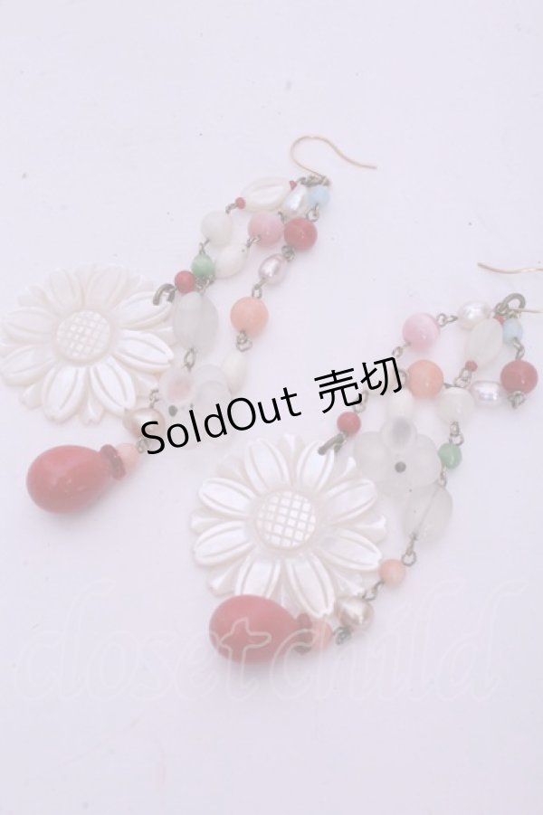 画像1: WONDERFUL WORLD / マーガレットビーズピアス  マルチ O-26-01-20-1120-LO-AC-IG-ZT0204J (1)