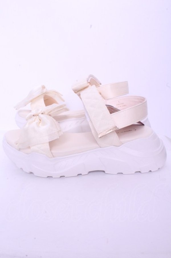 画像2: m petit by misako / AMシアーリボンSA シューズ L アイボリー O-26-01-20-1014-LO-SH-IG-OS (2)