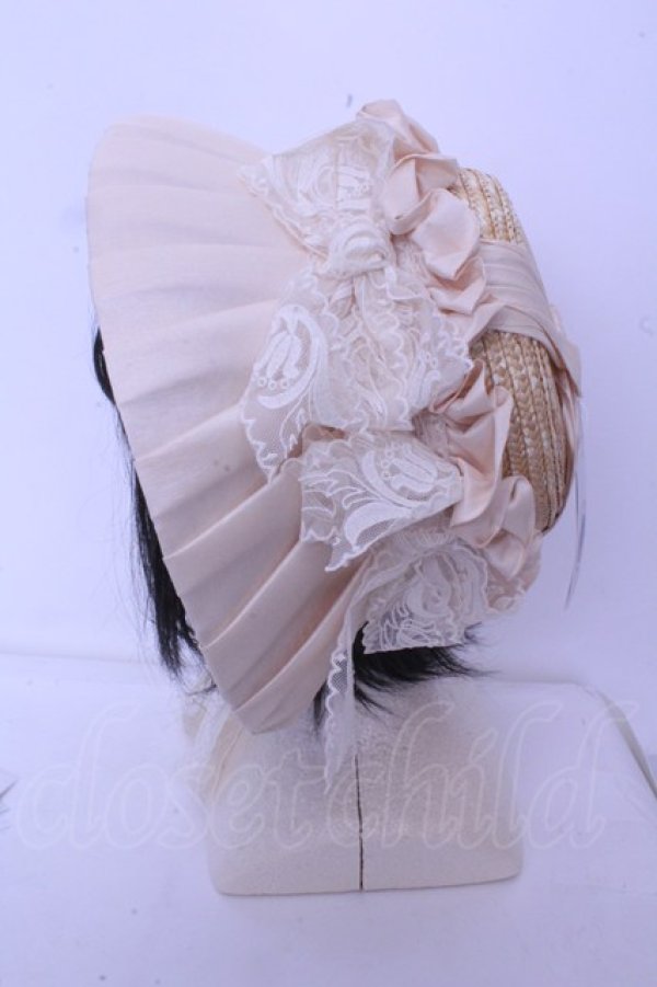 画像3: Hoshibako Works / 油彩の薔薇　 ボンネット  ピンク O-26-01-20-1001-LO-AC-OW-OS (3)