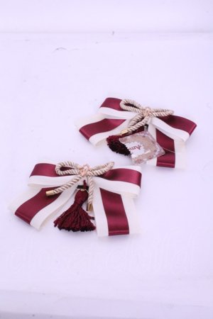 画像: Amavel / 大正浪漫の夢紀行和風靴リボンクリップ  アイボリー O-26-01-20-1015-CA-ZA-OW-ZT150-F002