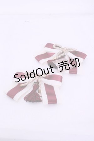 画像: Amavel / 大正浪漫の夢紀行和風靴リボンクリップ  アイボリー O-26-01-20-1015-CA-ZA-OW-ZT150-F002