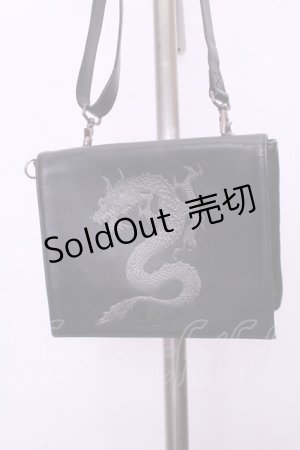 画像: Jean Paul GAULTIER / ドラゴンショルダーバッグ  ブラック×シルバードラゴン O-26-01-20-1027-GO-BG-IG-OS