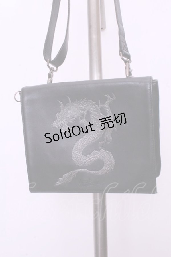 画像1: Jean Paul GAULTIER / ドラゴンショルダーバッグ  ブラック×シルバードラゴン O-26-01-20-1027-GO-BG-IG-OS (1)