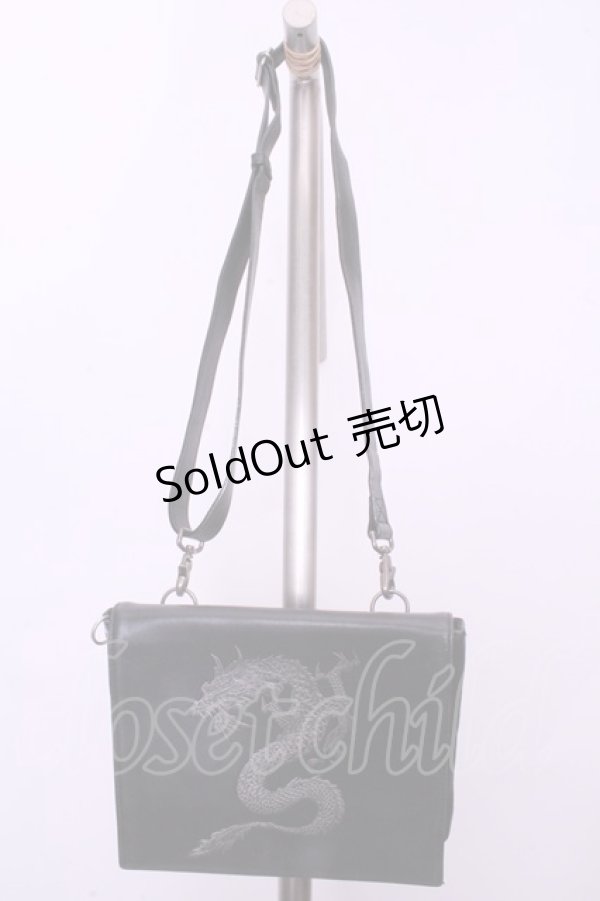 画像2: Jean Paul GAULTIER / ドラゴンショルダーバッグ  ブラック×シルバードラゴン O-26-01-20-1027-GO-BG-IG-OS (2)