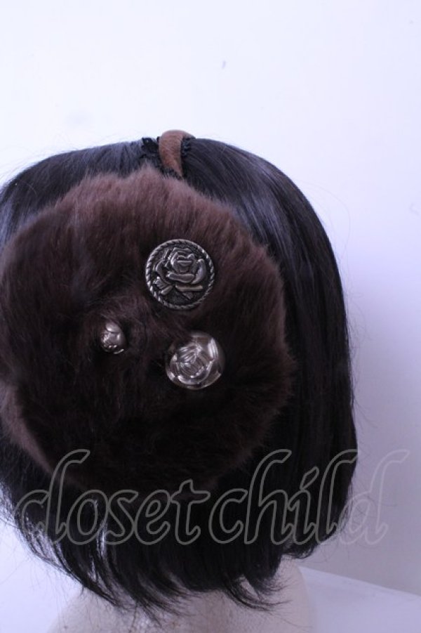 画像2: h.NAOTO / ファーイヤーマフ  ブラウン O-26-01-20-1004-HN-ZA-IG-OS (2)