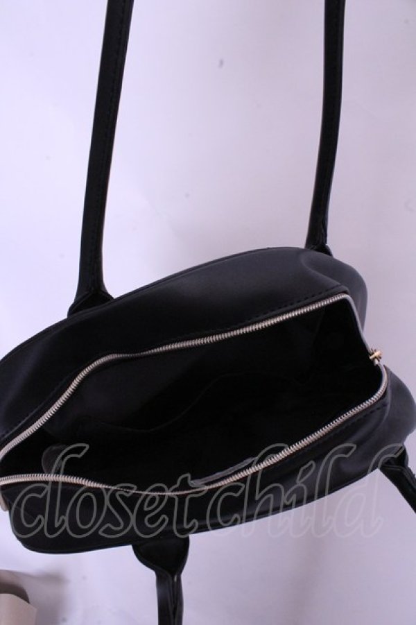 画像3: m petit by misako / AMサークルリボントートバッグ  クロ O-26-01-20-1031-0-BG-IG-OS (3)