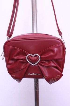 画像: DearMyLove / 大きめリボンショルダーバッグ  アカ O-26-01-20-1032-EL-BG-IG-ZT386