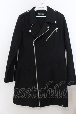 画像: HELL CAT PUNKS / ライダースワンピース  ブラック O-26-01-20-012-PU-OP-OW-OS