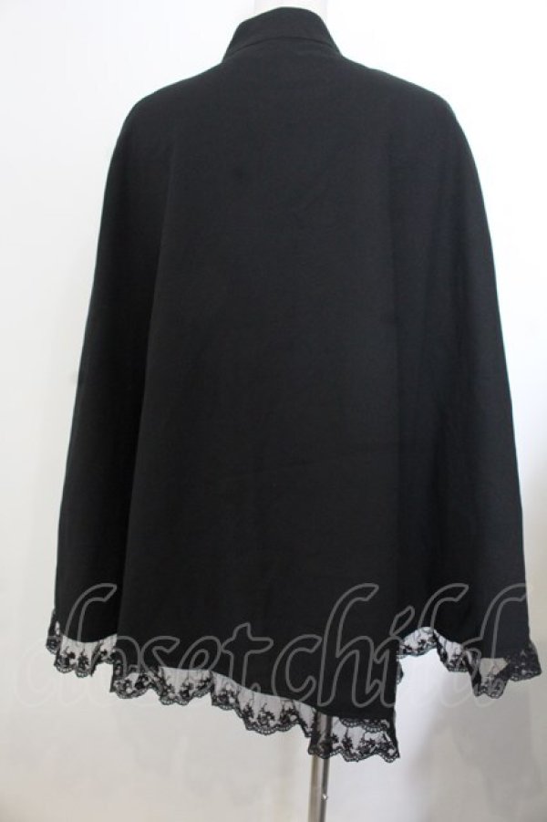 画像3: Jamieエーエヌケー / シャボ付きケープ  クロ O-26-01-20-017-0-JA-IG-OS (3)