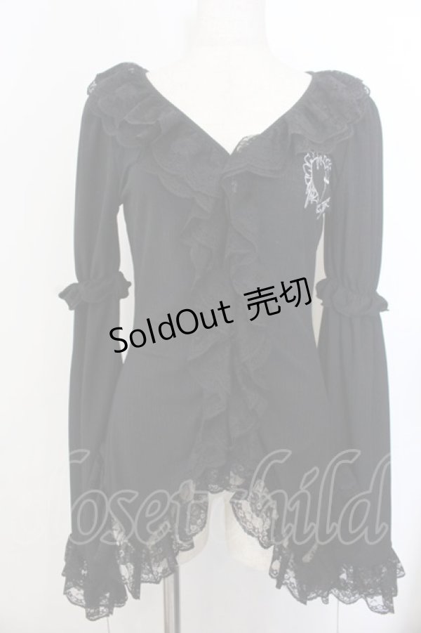 画像1: Jamieエーエヌケー / ヒラヒラゴシックカーディガン  クロ O-26-01-20-020-0-TO-IG-OS (1)