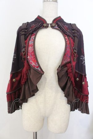 画像: Ozz oneste / 蝶舞秋園ミニマント  パープル×ワイン O-26-01-20-003-OO-JA-OW-OS