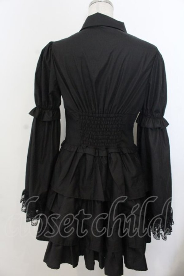 画像3: Jamieエーエヌケー / Bigおリボンお姫様ブラウス  クロ O-26-01-20-022-0-BL-IG-OS (3)