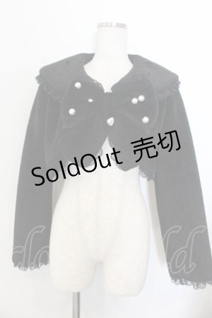 画像: Ank Rouge / ショートファーボレロコート  クロ O-26-01-20-025-CA-JA-IG-OS