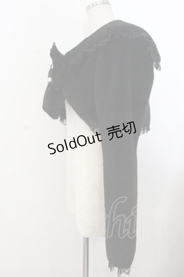 画像2: Ank Rouge / ショートファーボレロコート  クロ O-26-01-20-025-CA-JA-IG-OS (2)